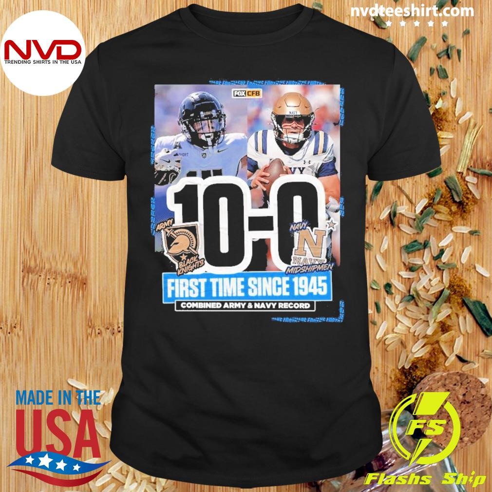 Game Final Score Army Black Knights Wins 10 0 Navy Midshipmen Football 2024 Shirt