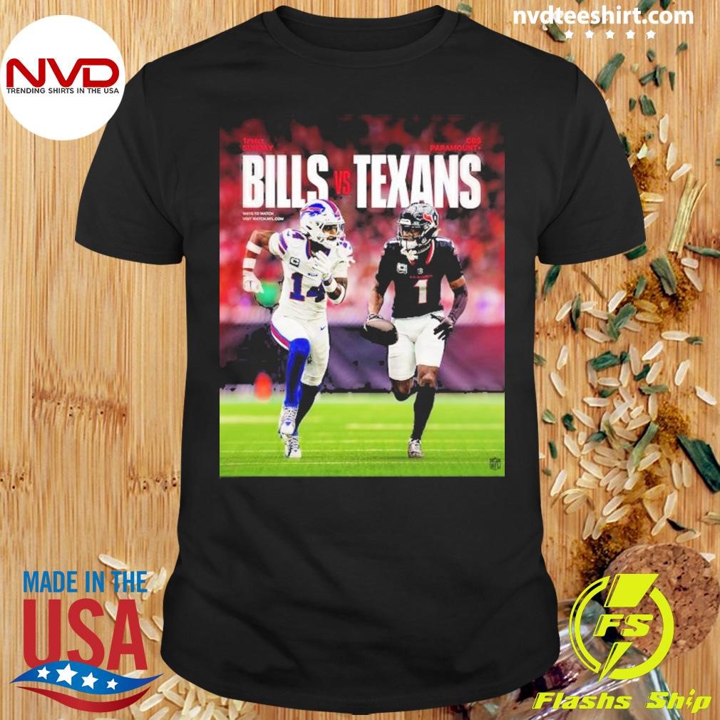 Game Matchup Buffalo Bills Vs Houston Texans 2024 Nfl Week 5 Shirt