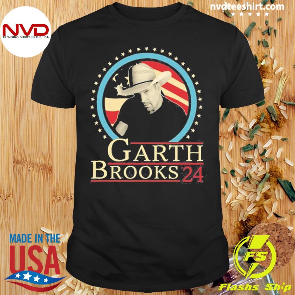 Garth Brooks '24 Fans Gift Graphics American Flag Shirt