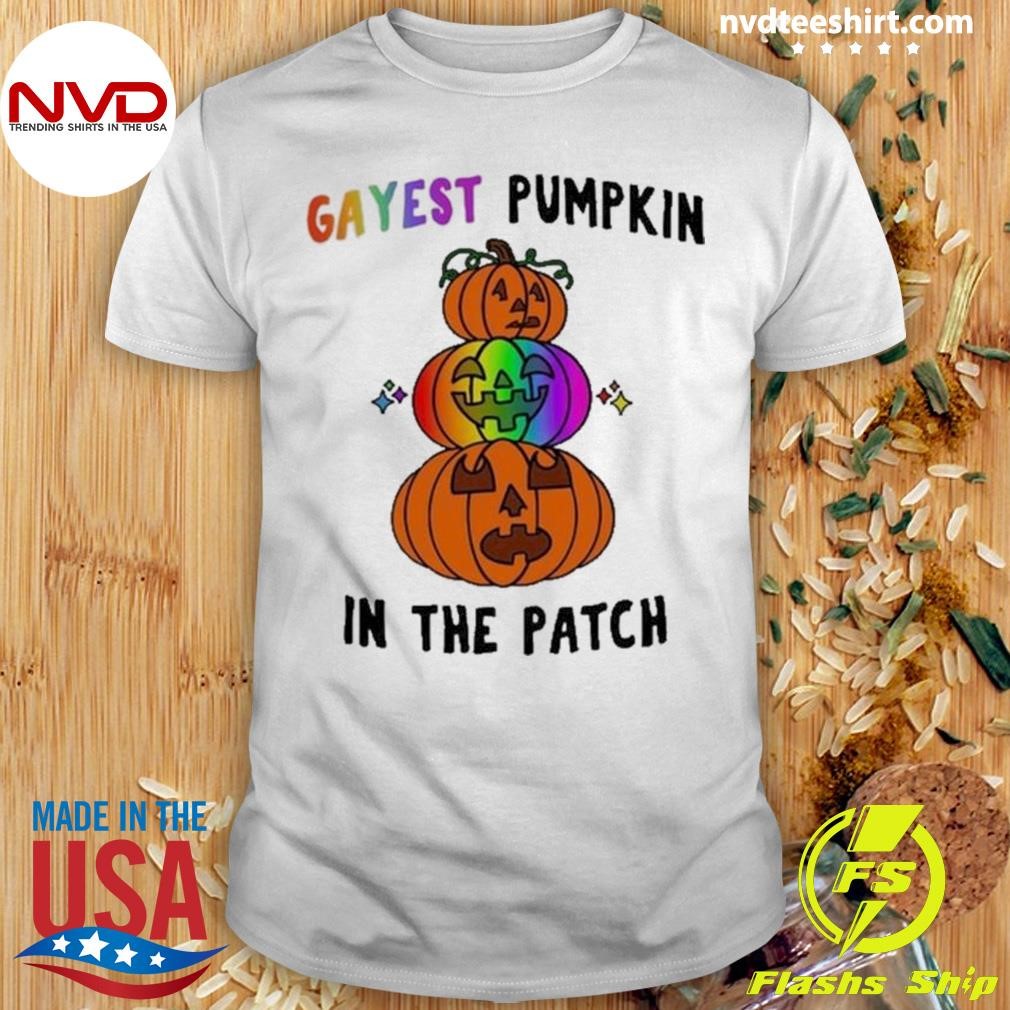 Gayest Pumpkin In The Patch Halloween 2024 Shirt