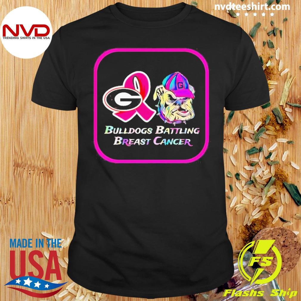 Georgia Bulldogs Battling Breast Cancer 2024 Shirt