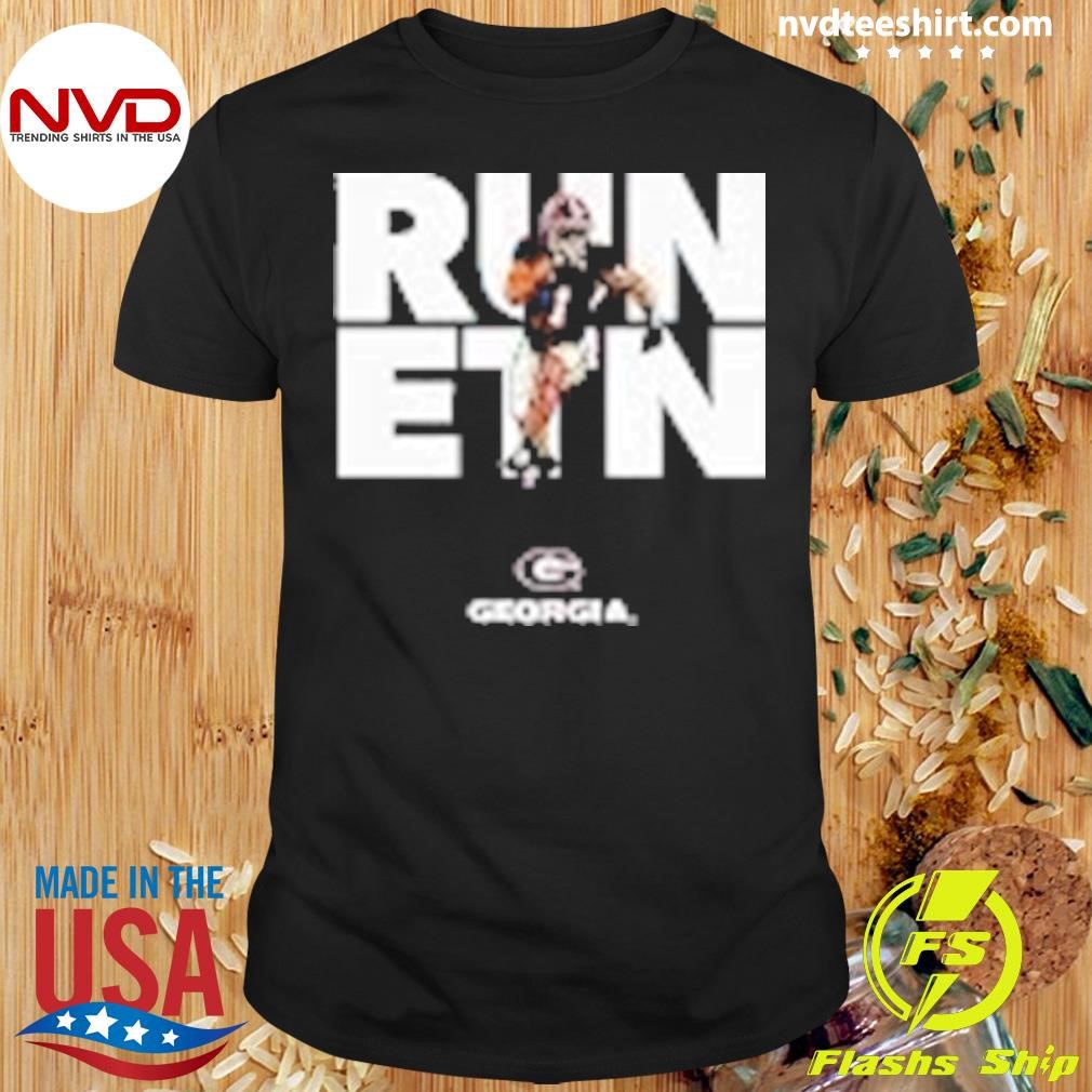 Georgia Football Trevor Etienne Run ETN Shirt