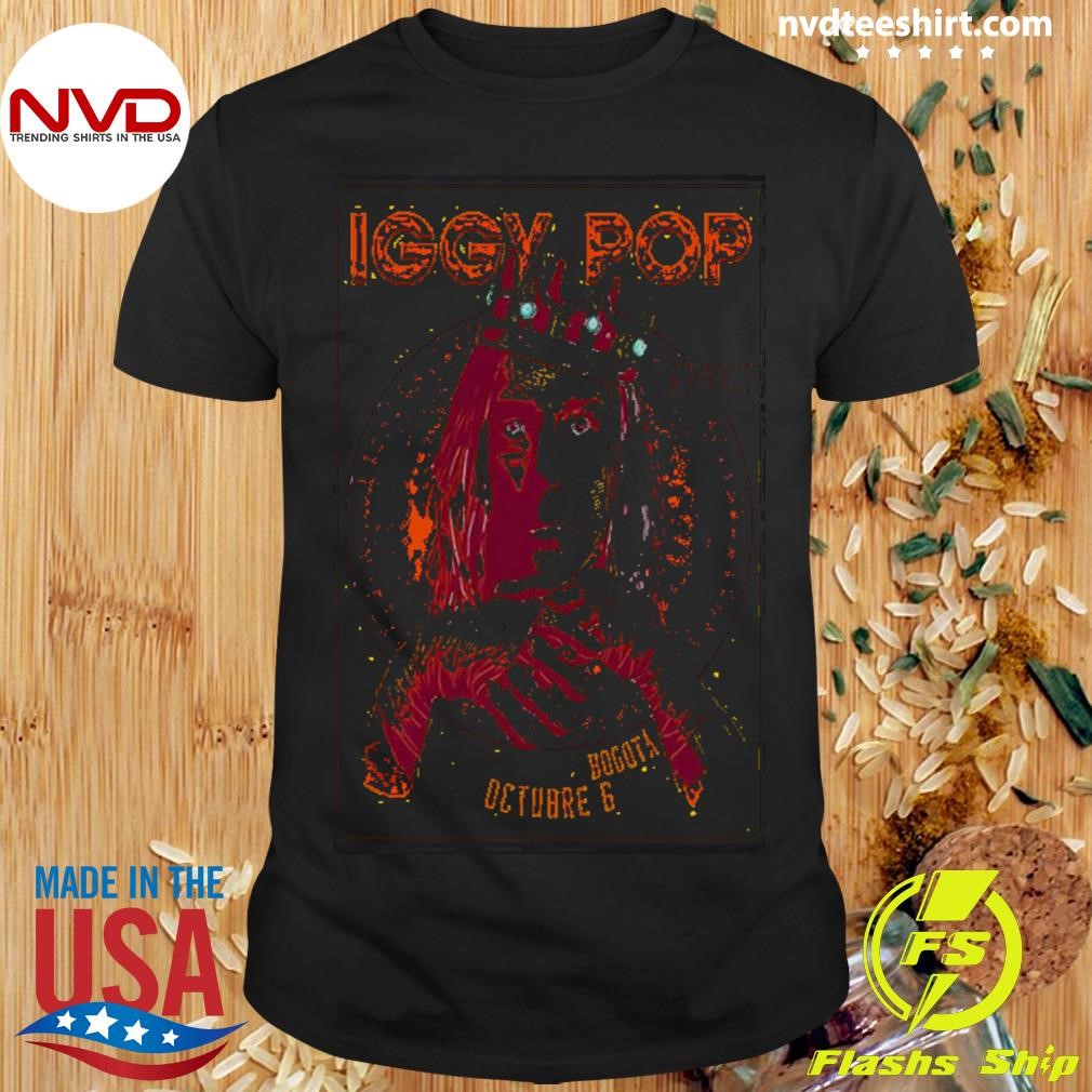 Ggy Pop Oct 6 2024 Royal Center, Bogota Poster 2024 Shirt