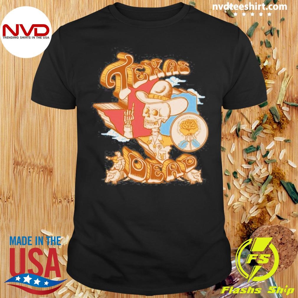 Grateful Dead Texas 72 Armadillo Thanksgiving Dead Show Shirt