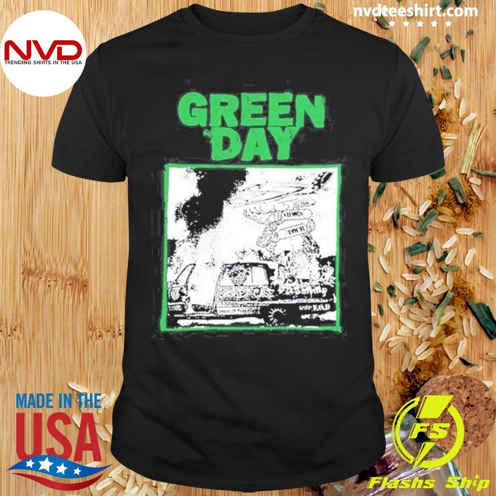 Green Day Riot Trio Tour Shirt