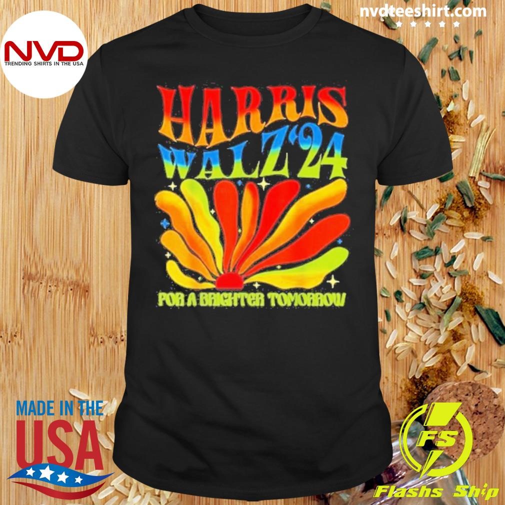 Harris-walz Por A Brighter Tomorrow 2024 Shirt