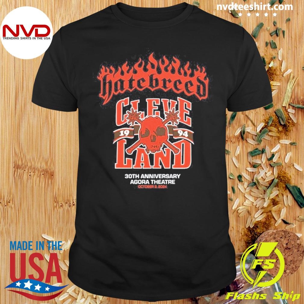 Hatebreed 30th Anniversary Cleveland Oct 2 2024 Shirt