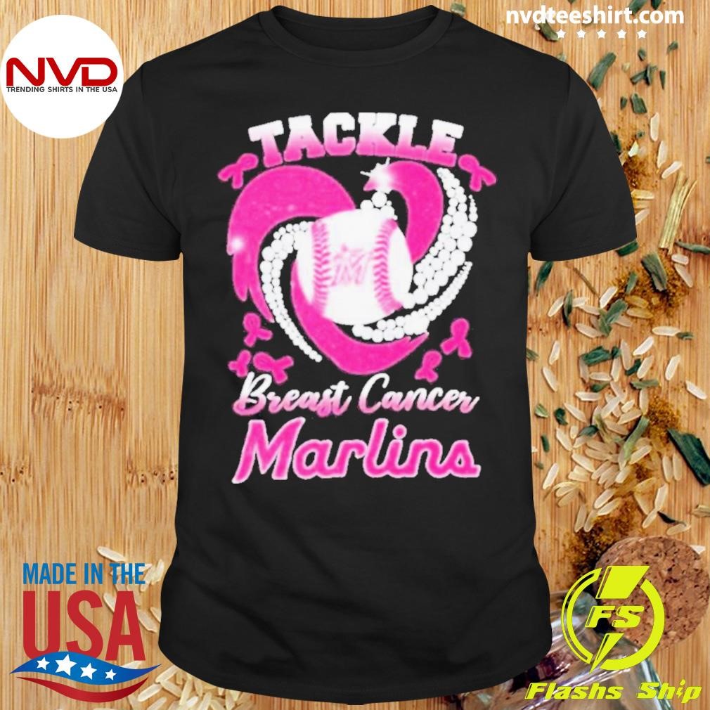 Heart Marlins Tackle Breast Cancer 2024 Shirt