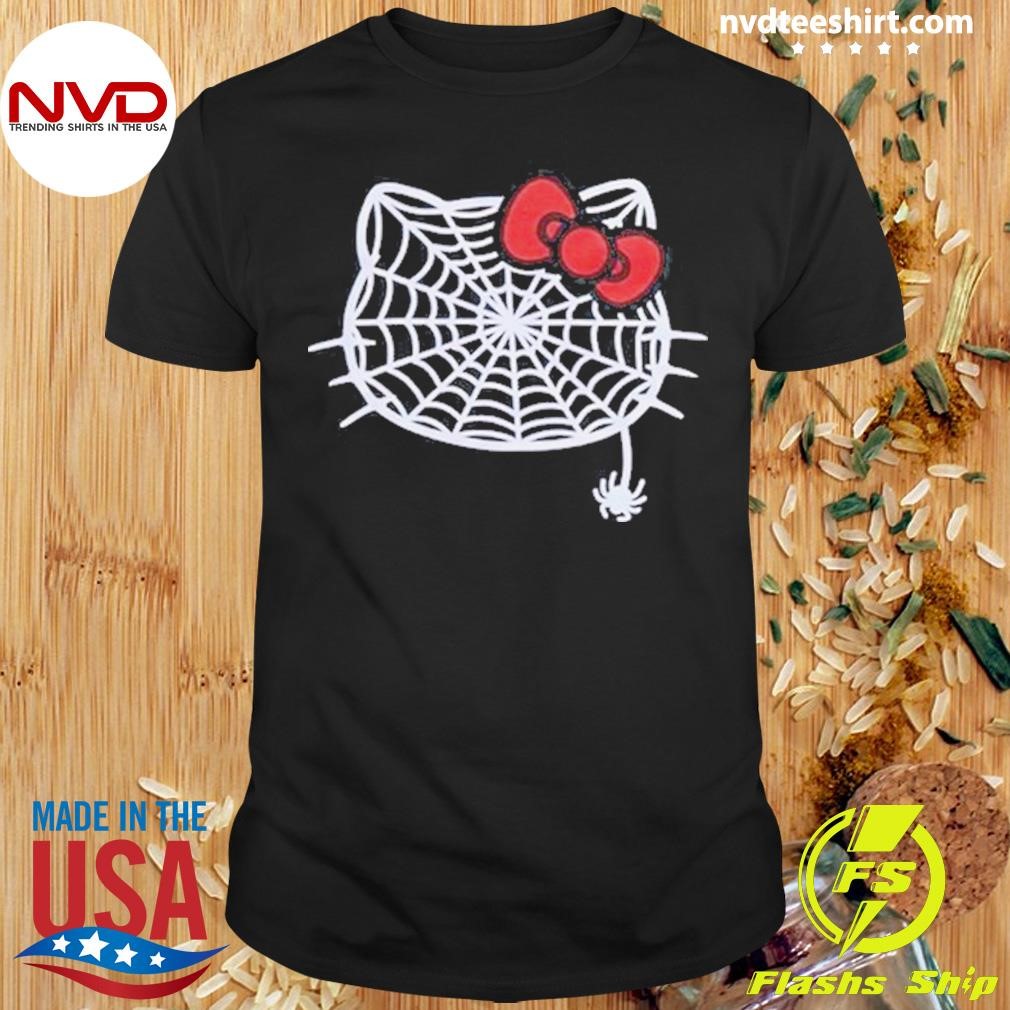 Hello Kitty Spiderweb Boyfriend Shirt