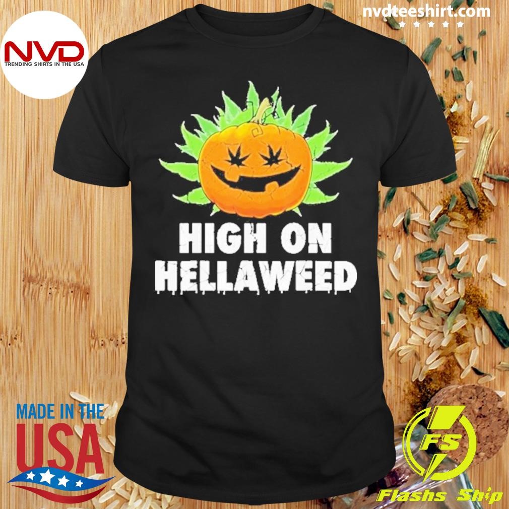 High On Halloween Halloween Weed Cannabis 2024 Shirt