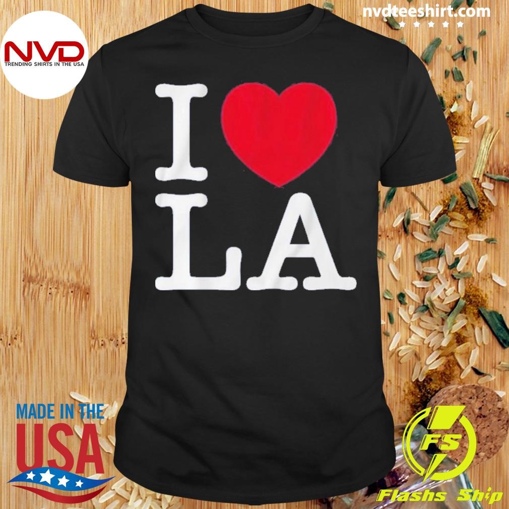 I Love La Baseball Shirt