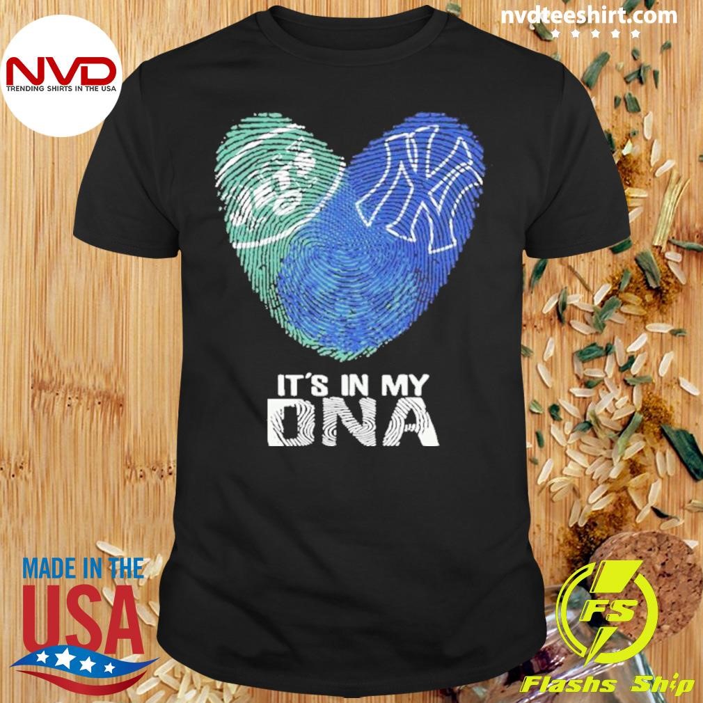 It’s In My Dna New York Jets And New York Yankees Heart Shirt