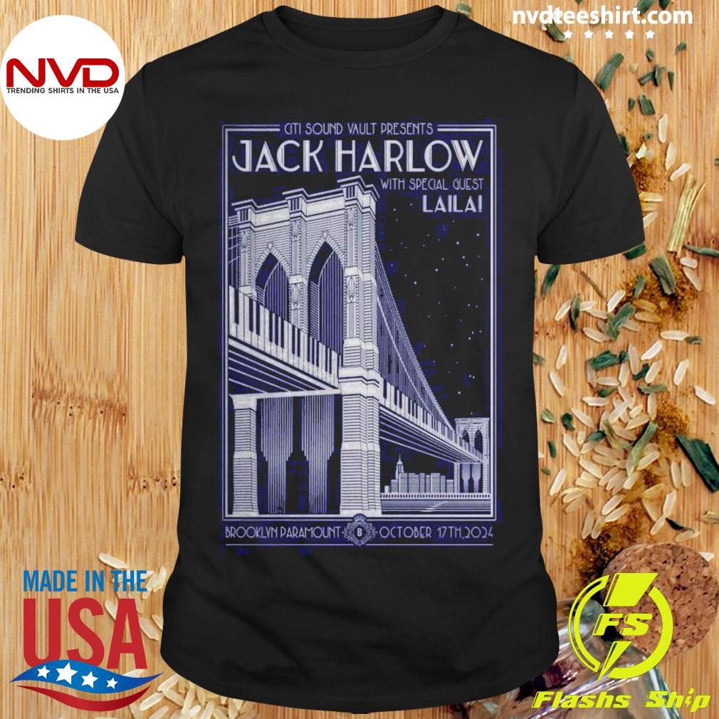 Jack Harlow At Brooklyn Paramount In Brooklyn, Ny On October 17, 2024 Poster Shirt