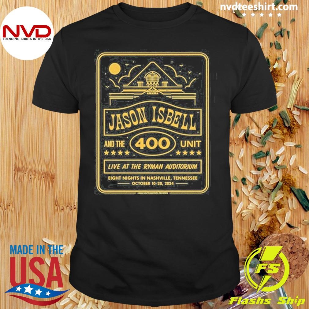 Jason Isbell At Ryman Auditorium On Oct 10-20, 2024 Shirt