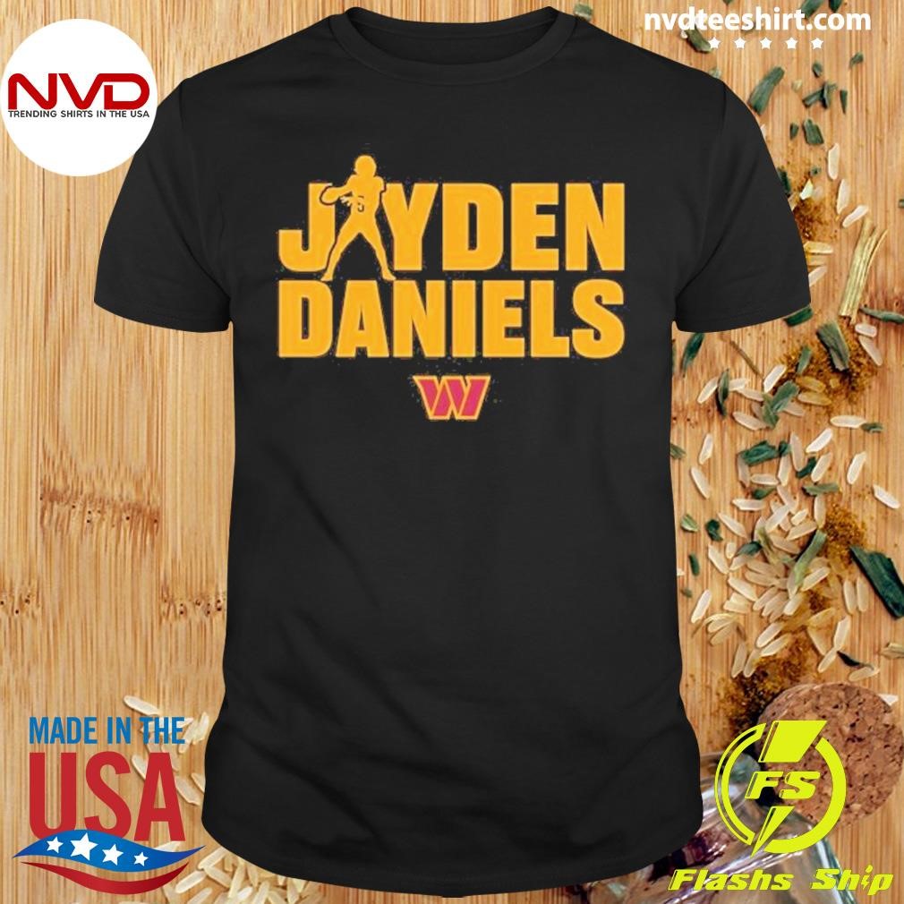 Jayden Daniels Washington Commanders Play Motion 2024 Shirt