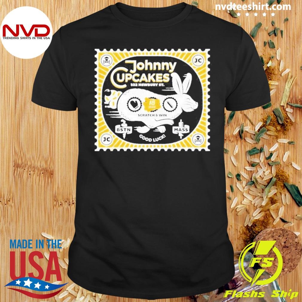 Johnny Cupcakes 18 Years Lottery Boston Anniversary 2024 Shirt