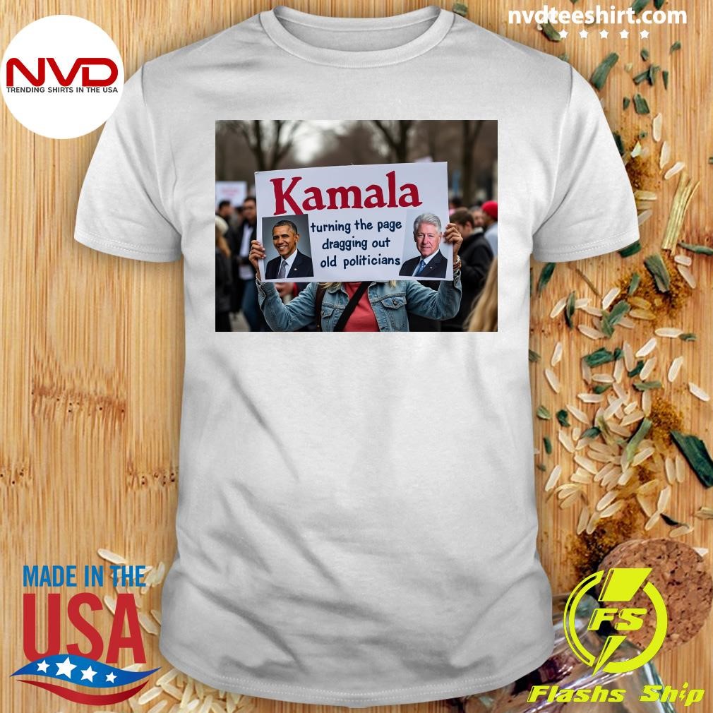 Kamala Turning The Page Dragging Out Old Politicians Obama and Texas Mark Cuban Shirt