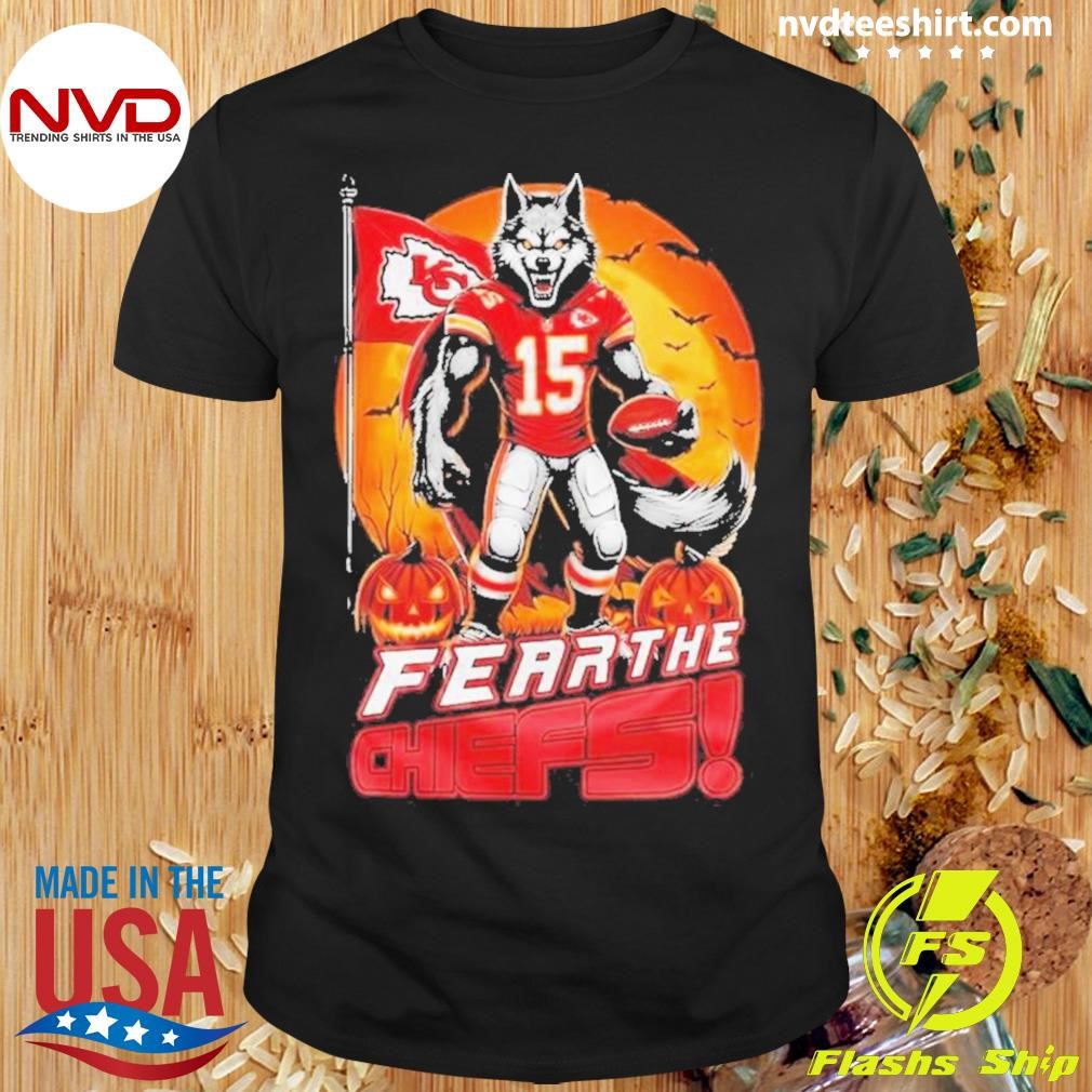 Kansas City Chiefs Fear The Chiefs KC Wolf Halloween Shirt