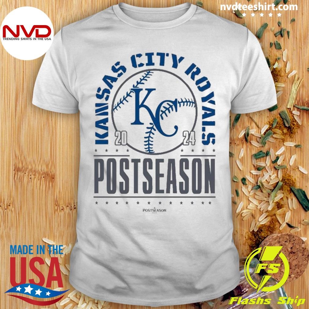 Kansas City Royals Reveal 2024 Playoffs Postseason Merch Shirt