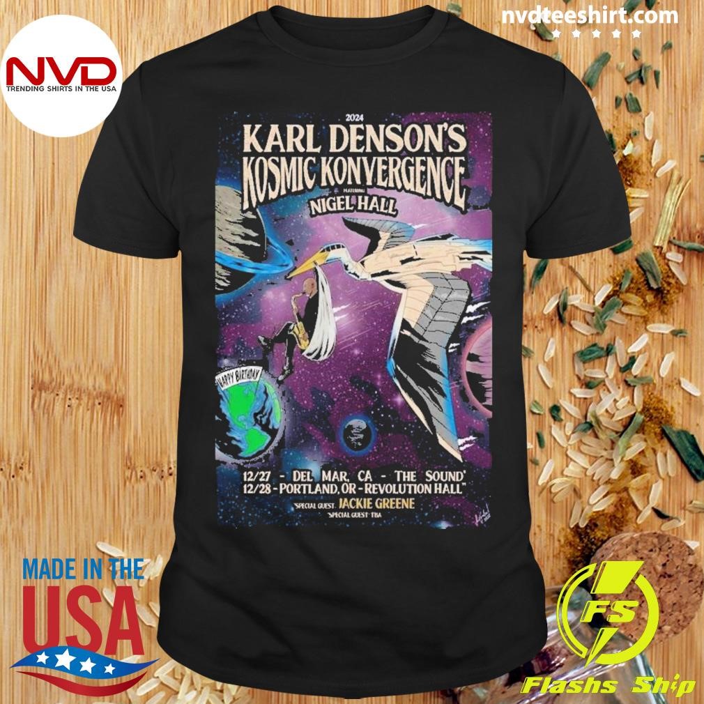 Karl Denson Kosmic Konvergence Jackie Greene Dec 28 2024 Portland Or Revolution Hall Poster Shirt