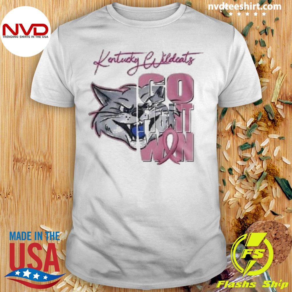 Kentucky Wildcats Tackle Breast Cancer Go Fight Win 2024 Shirt