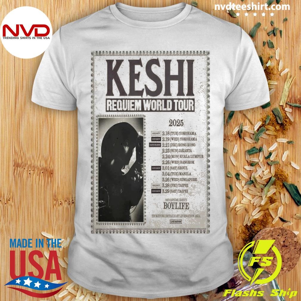 Keshi Requiem World Tour 2025 New Shirt