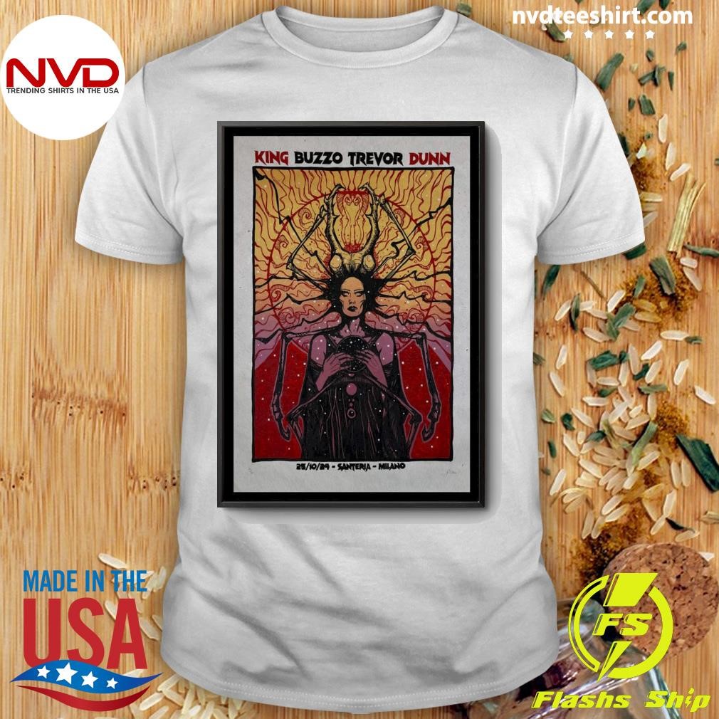 King Buzzo Trevor Dunn Show Poster Milano 25 Oct 2024 Santeria Shirt