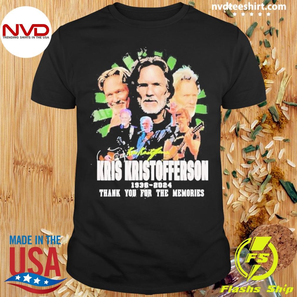 Kris Kristofferson 1936-2024 Thank You For The Memories Shirt