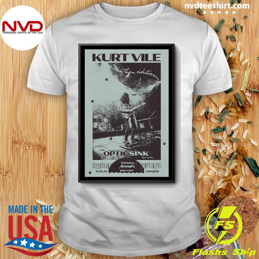 Kurt Vile Oct 22, 2024 Hernando's Hide-A-Way, Memphis, TN Shirt