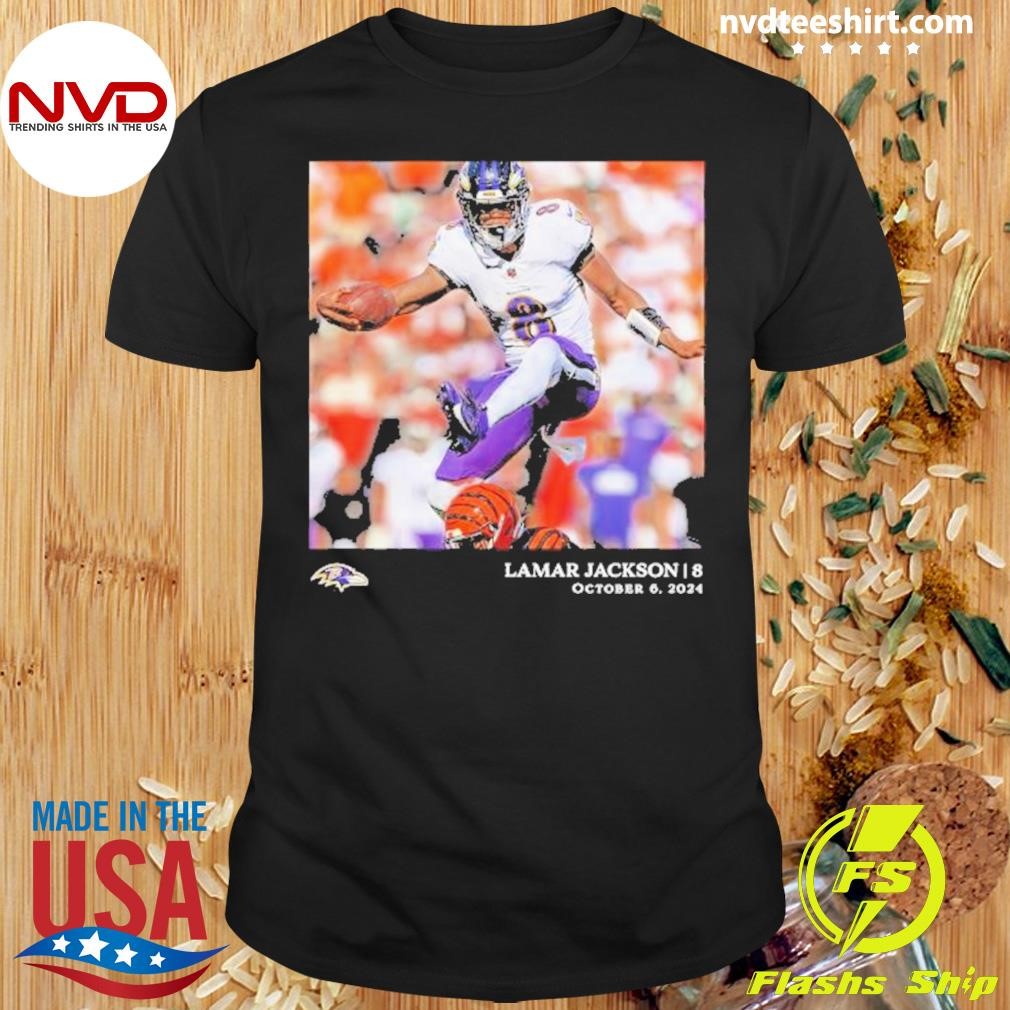 Lamar Jackson Baltimore Ravens Nfl Flash Features Week 5 Shirt