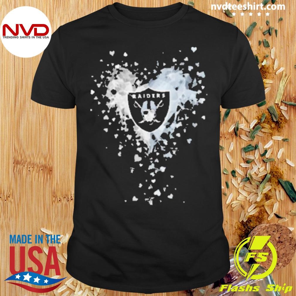 Las Vegas Raiders Crystal Heart 2024 Shirt