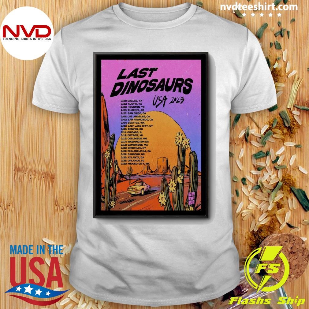 Last Dinosaurs USA Tour 2025 Shirt