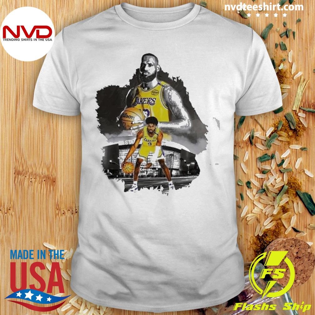 Lebron James & Bronny James Los Angeles Lakers 2024 Shirt