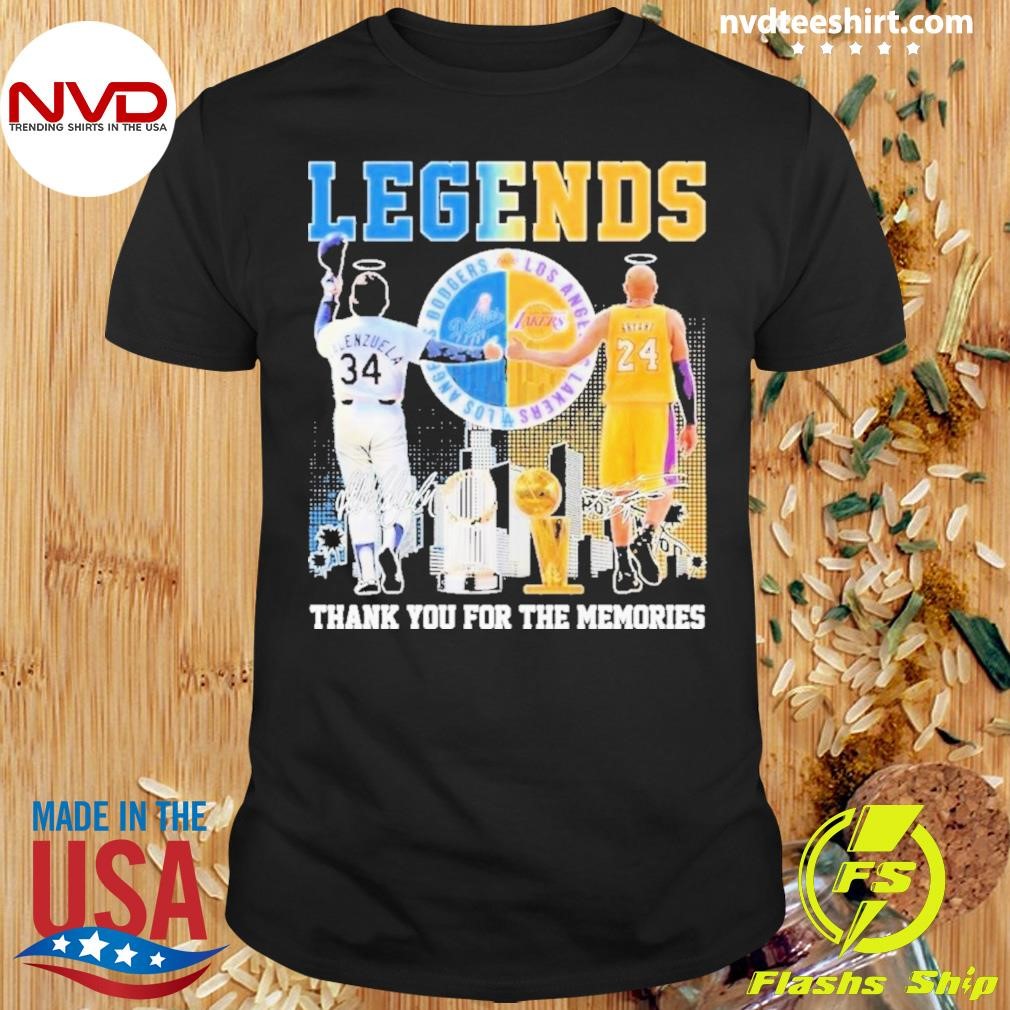 Legends Los Angeles Dodgers Mlb X Los Angeles Lakers Nba Thank You For The Memories Shirt