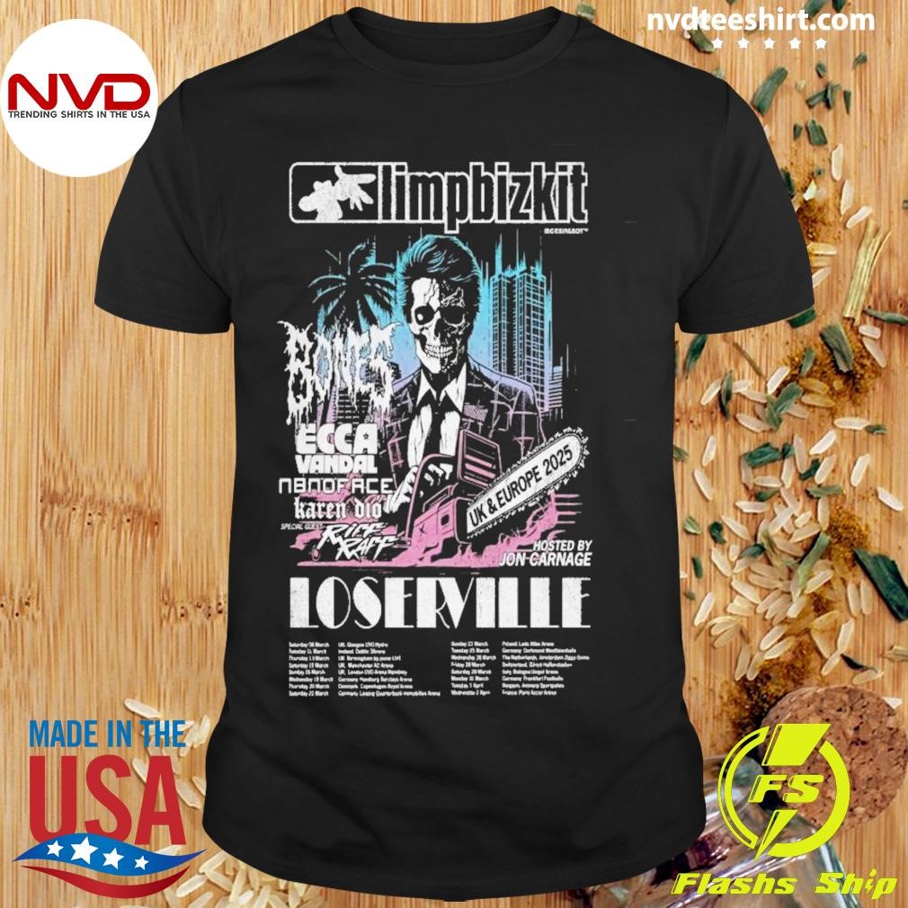 Limpbizkit Uk & Europe Tour 2025 Shirt