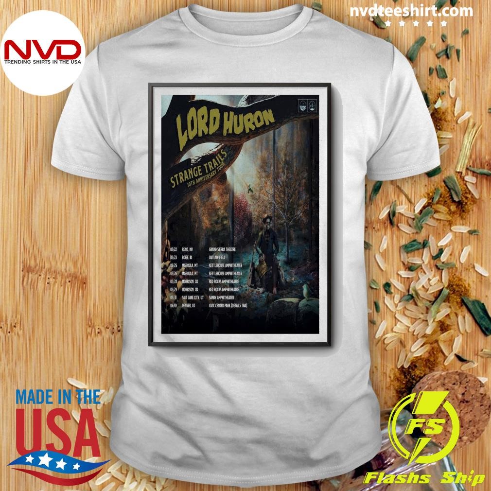 Lord Huron Strange Trails 10th Anniversary 2025 Tour Shirt