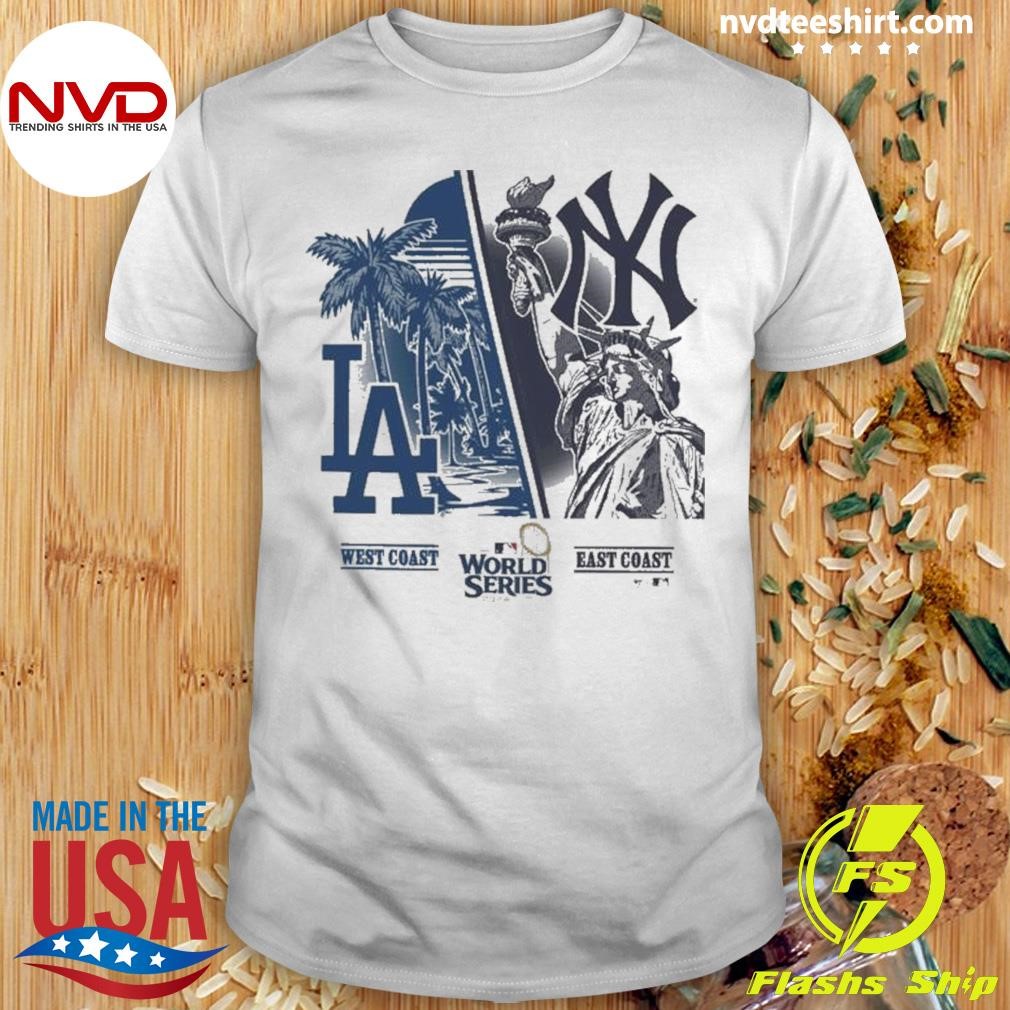 Los Angeles Dodgers vs. New York Yankees ’47 2024 World Series Matchup Split Shirt