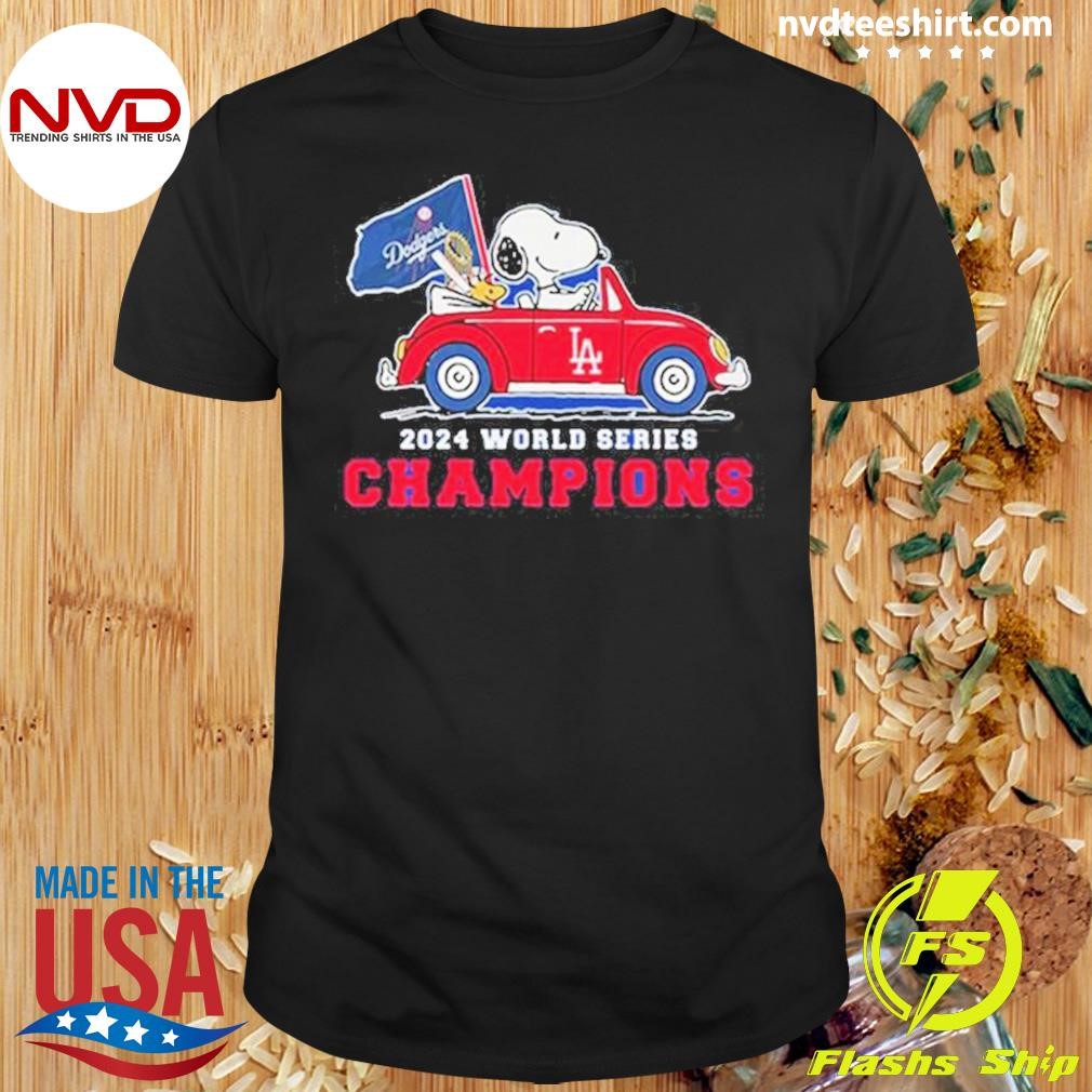 Los Angeles Dodgers x Snoopy 2024 World Series Champions Shirt