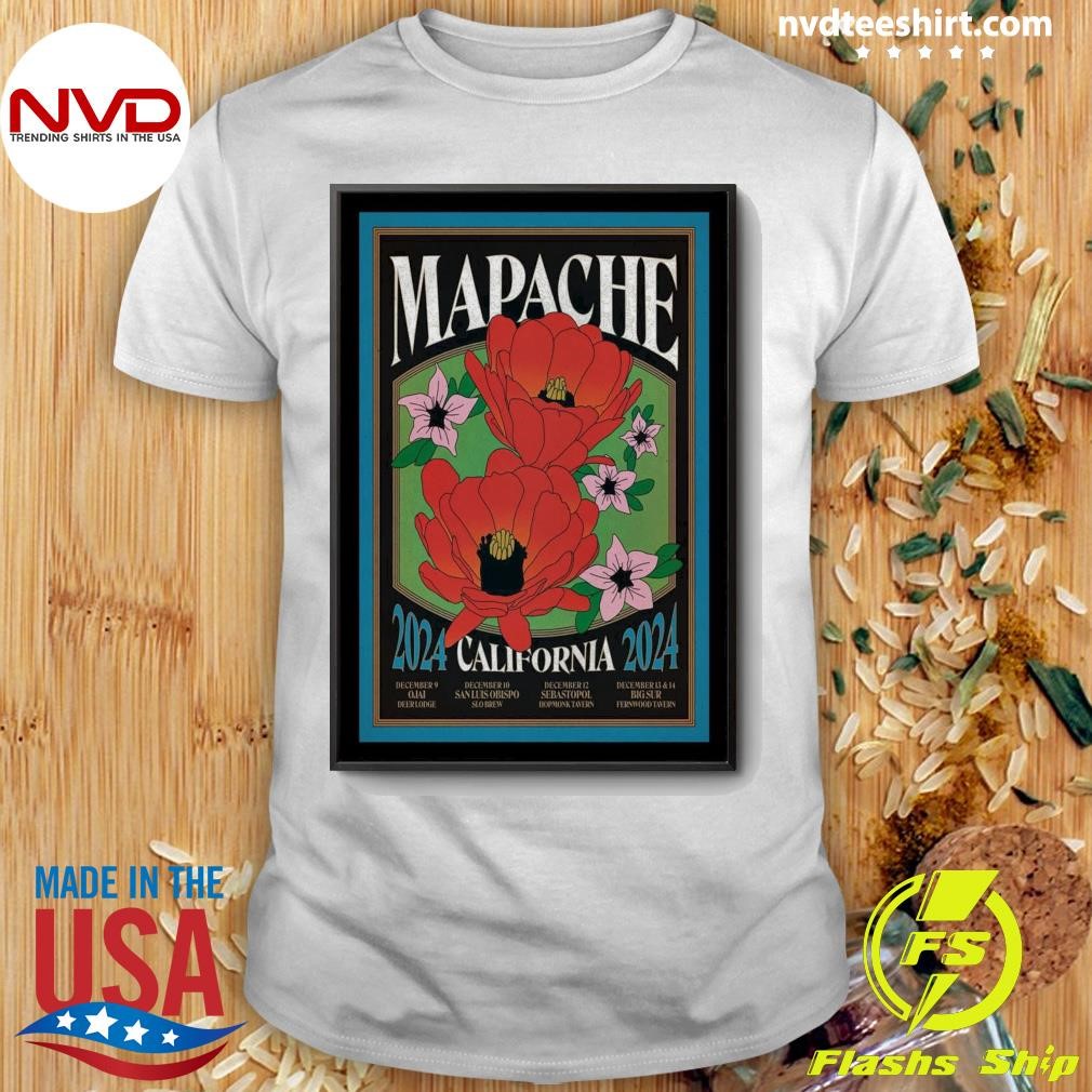 Mapache California December 2024 Show Shirt