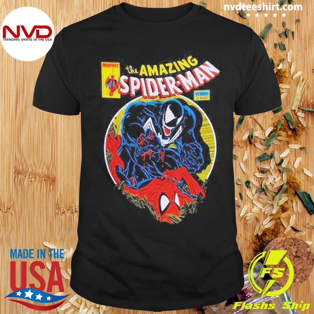 Marvel The Amazing Spider-Man Venom Comic Cover Shirt