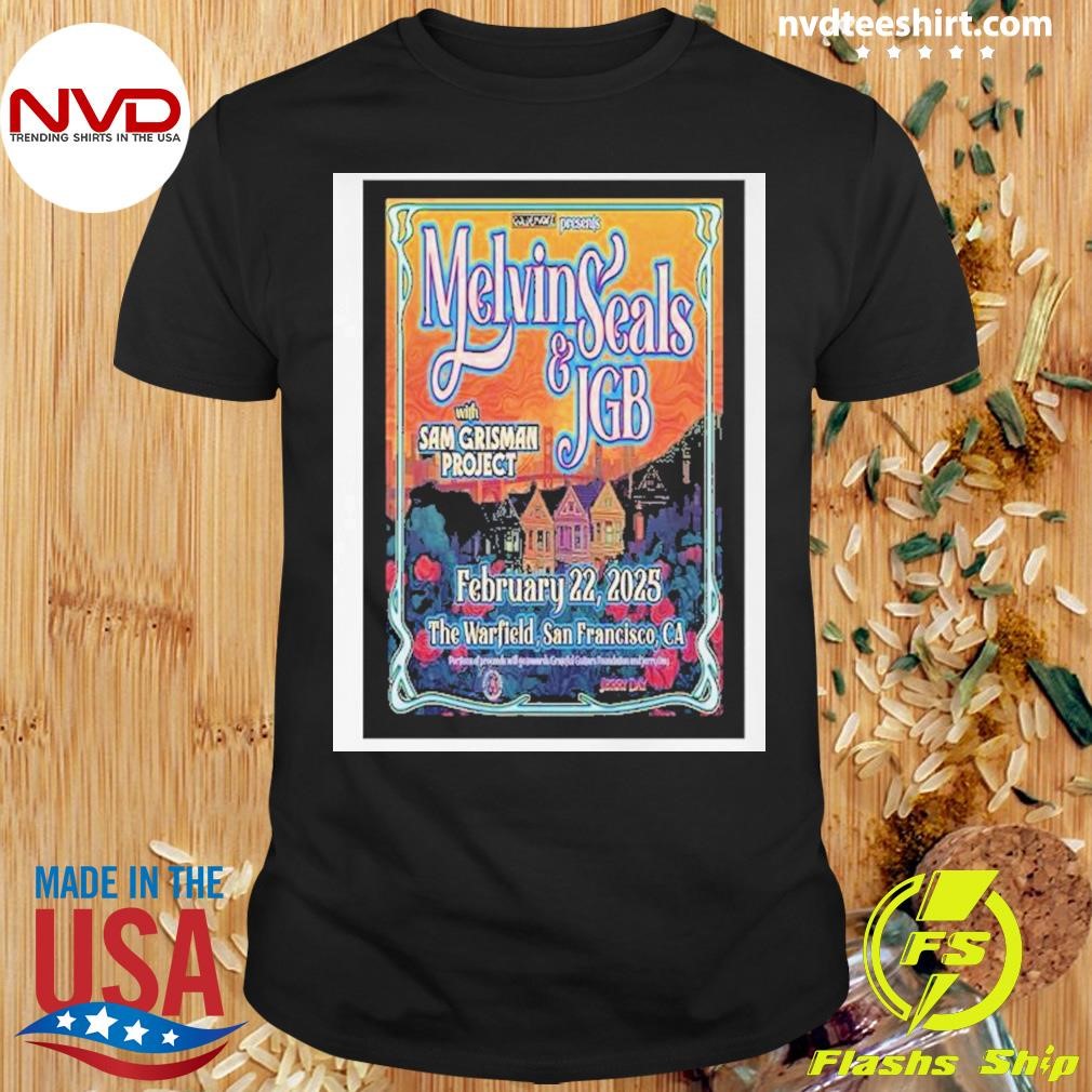 Melvin Seals &jgb At The Warfield San Fancisco, Ca Feb 22 2025 Shirt