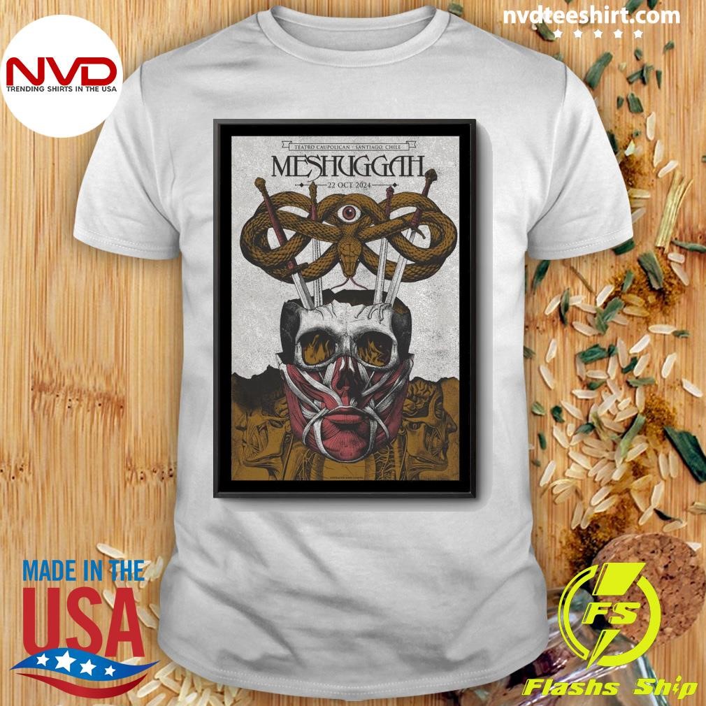 Meshuggah On Oct 22 2024 In Santiago Chile Tour Shirt