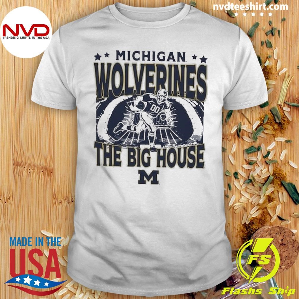 Michigan Wolverines Gameday The Big House Vintage Stadium 2024 Shirt