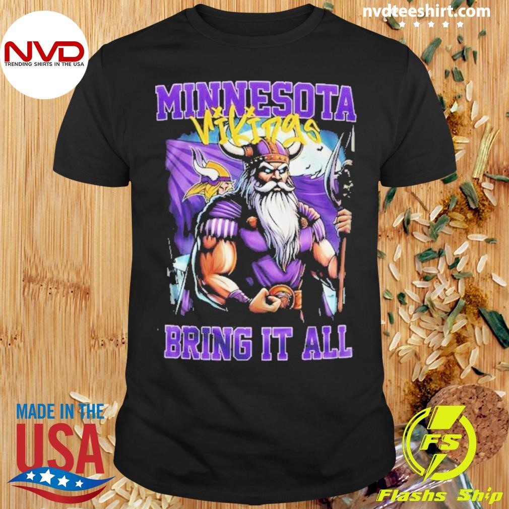 Minnesota Vikings Bring It All Pumpkin 2204 Shirt