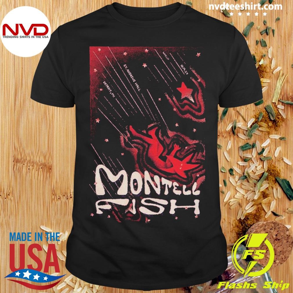 Montell Fish October 19 2024 Detroit MI Poster Shirt