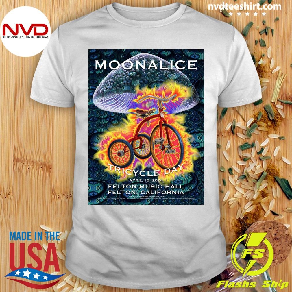 Moonalice Tricycle Day April 18, 2024 Felton Music Hall Felton, California Shirt