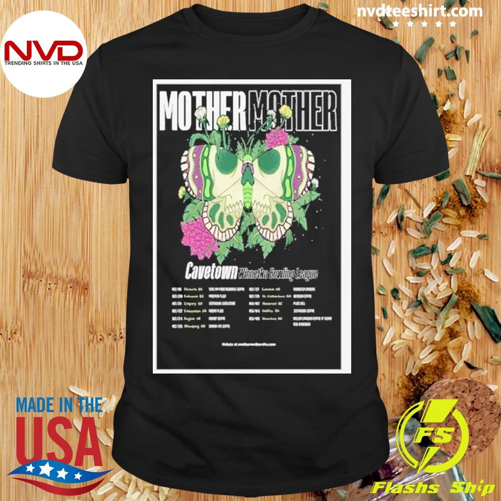 Mother Mother Cavetown Winnetka Bowling League Tour 2025 Poster Shirt