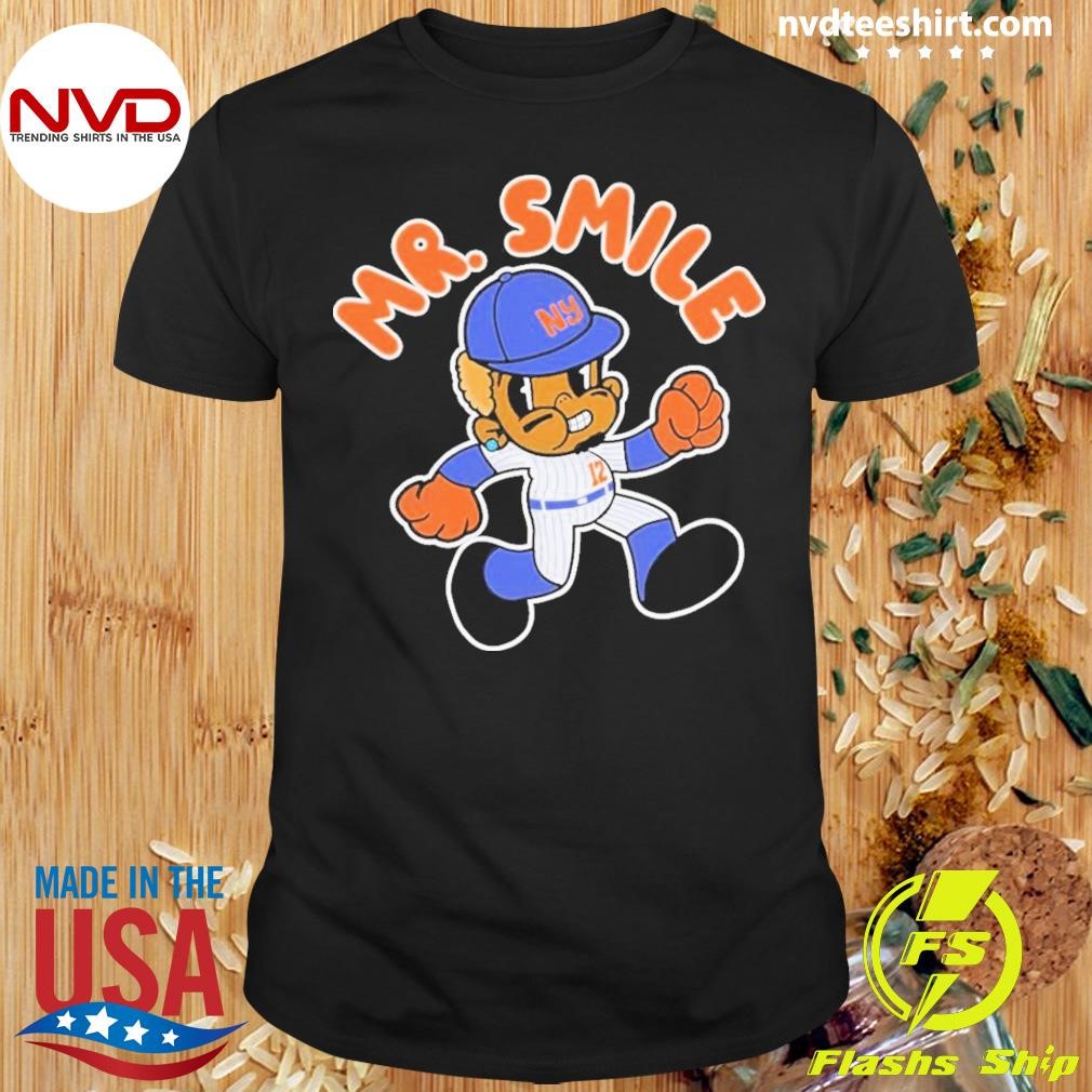 Mr. & Mrs. Met New York Mets Mr. Smile 2024 Shirt