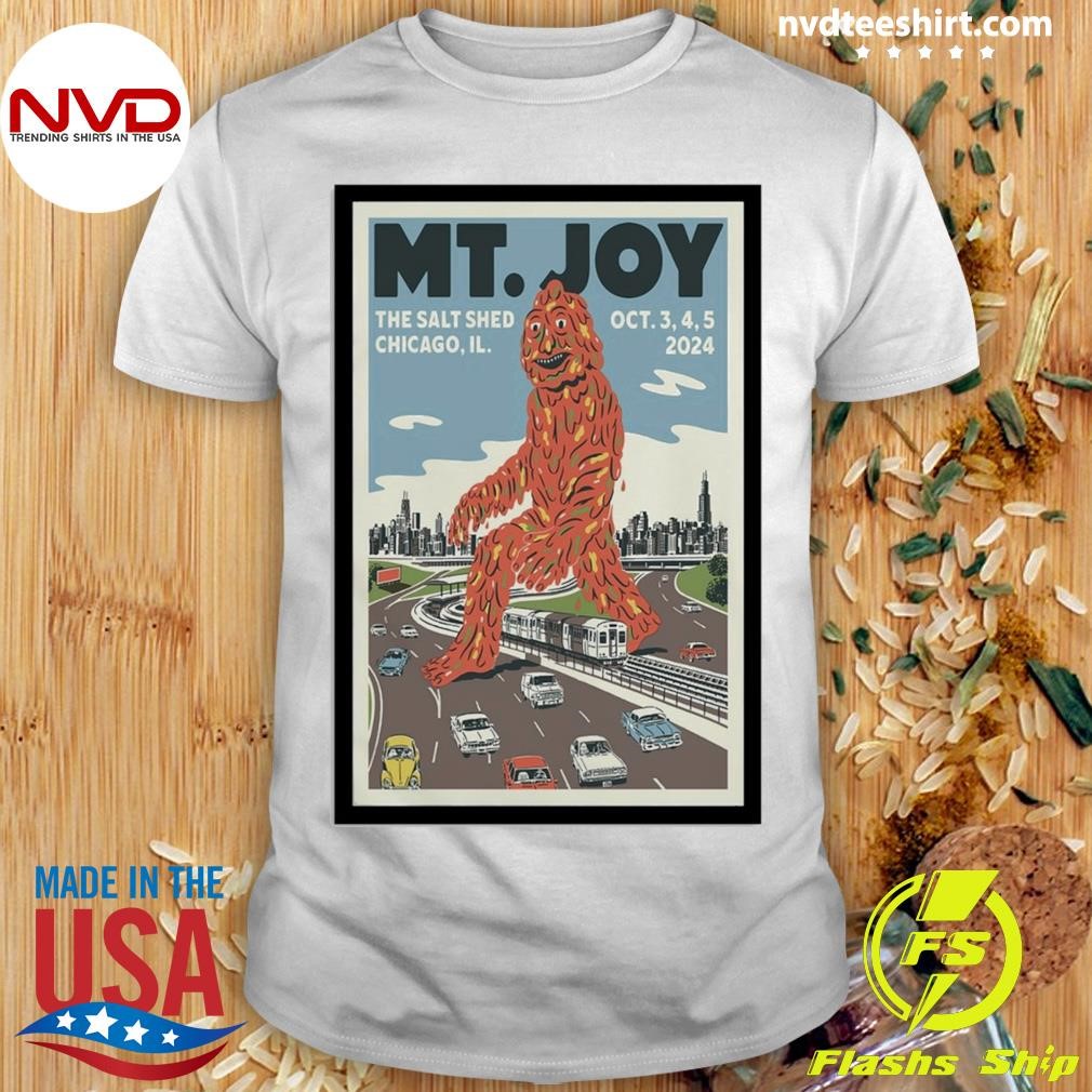 Mt. Joy Band In The Salt Shed, Chicago IL On Oct 3-5 2024 Concert Shirt