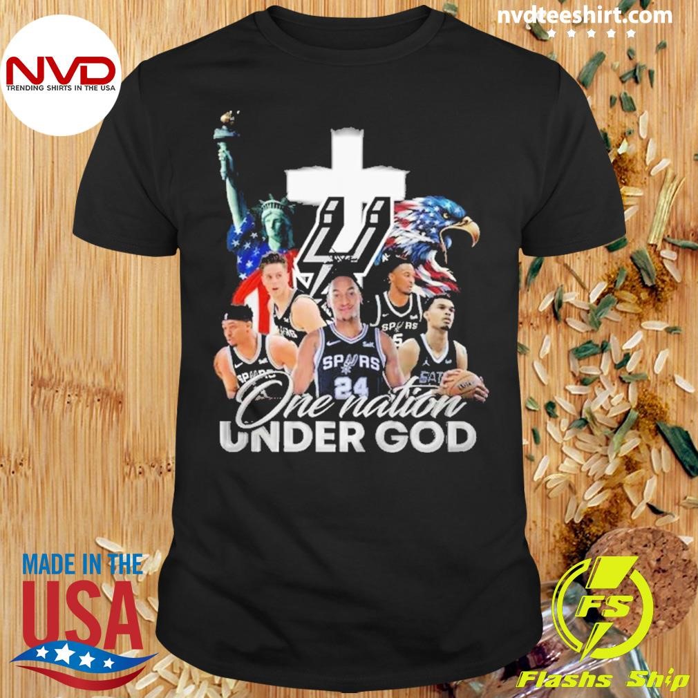 NBA San Antonio Spurs One Nation Under God Vintage Shirt